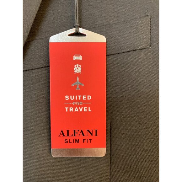 Alfani 36R Slim Jacket Black Stretch Tech Pockets Wrinkle Resist NWT RZ10405 - Picture 10 of 14